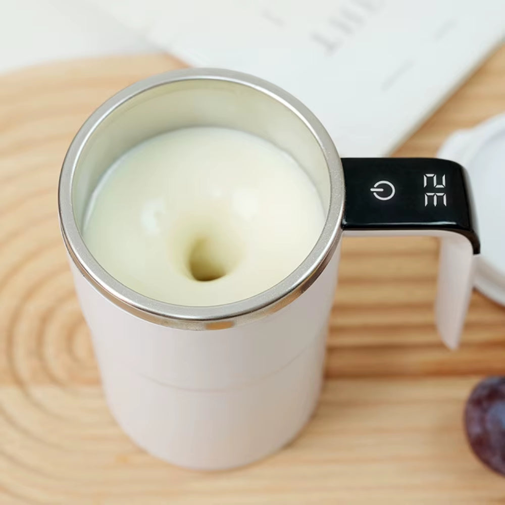 AutoStir™ Self-Stirring Smart Mug – Rechargeable & Spill-Resistant